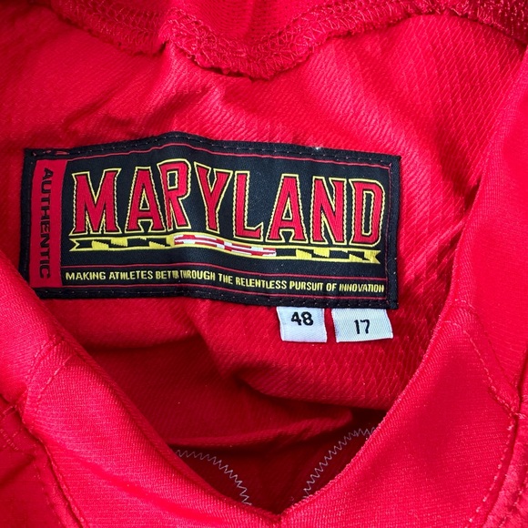 2016 Maryland Terrapins #98 Game Issued Red Jersey Ops Size 48 - Picture 4 of 5